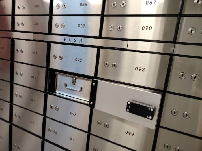 Vitessa Vault safe deposit boxes inside the high-security facility