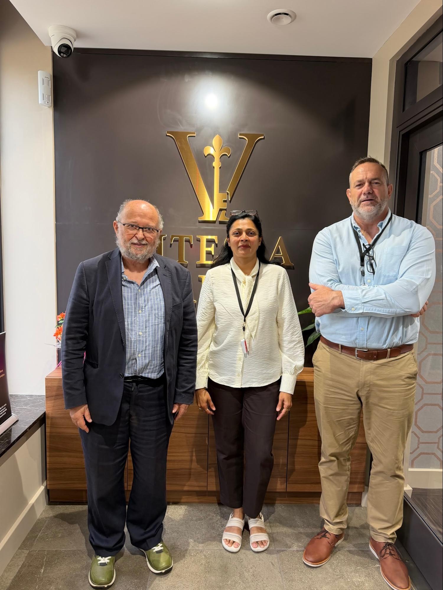 Professor Michael Levi visiting Vitessa Vault