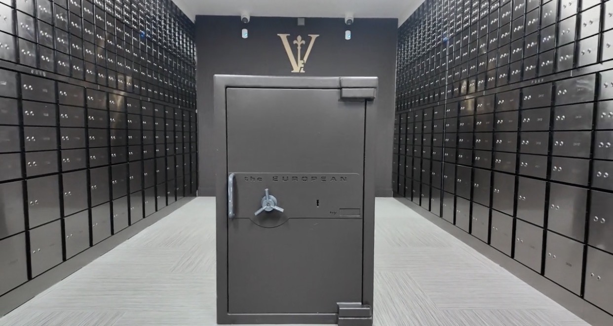 Large safe door inside Vitessa Vault